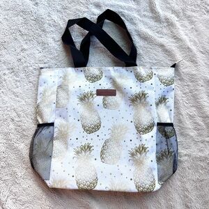 Dapper & Doll Pineapple Print Tote Bag